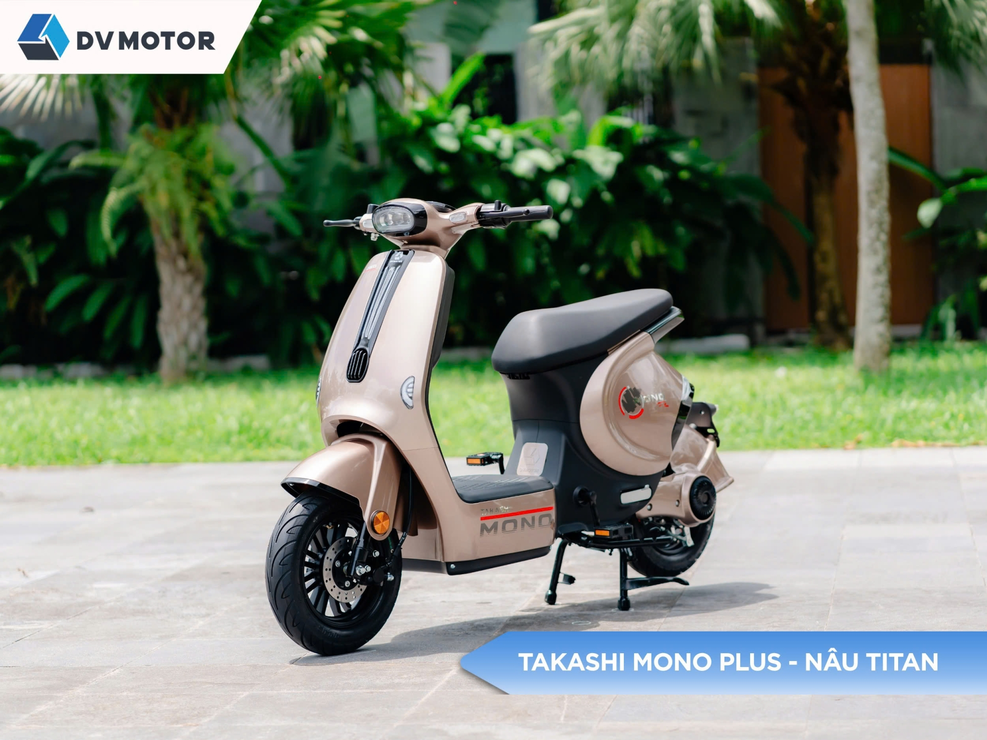 Xe điện Takashi Mono Plus - màu nâu titan