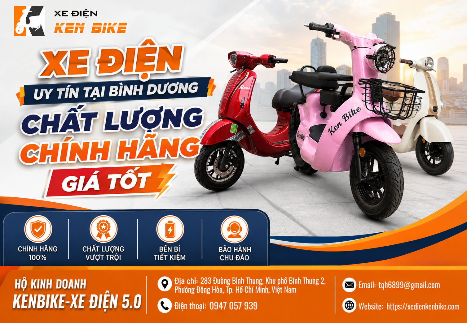 xe điện uy tín tại Bình Dương