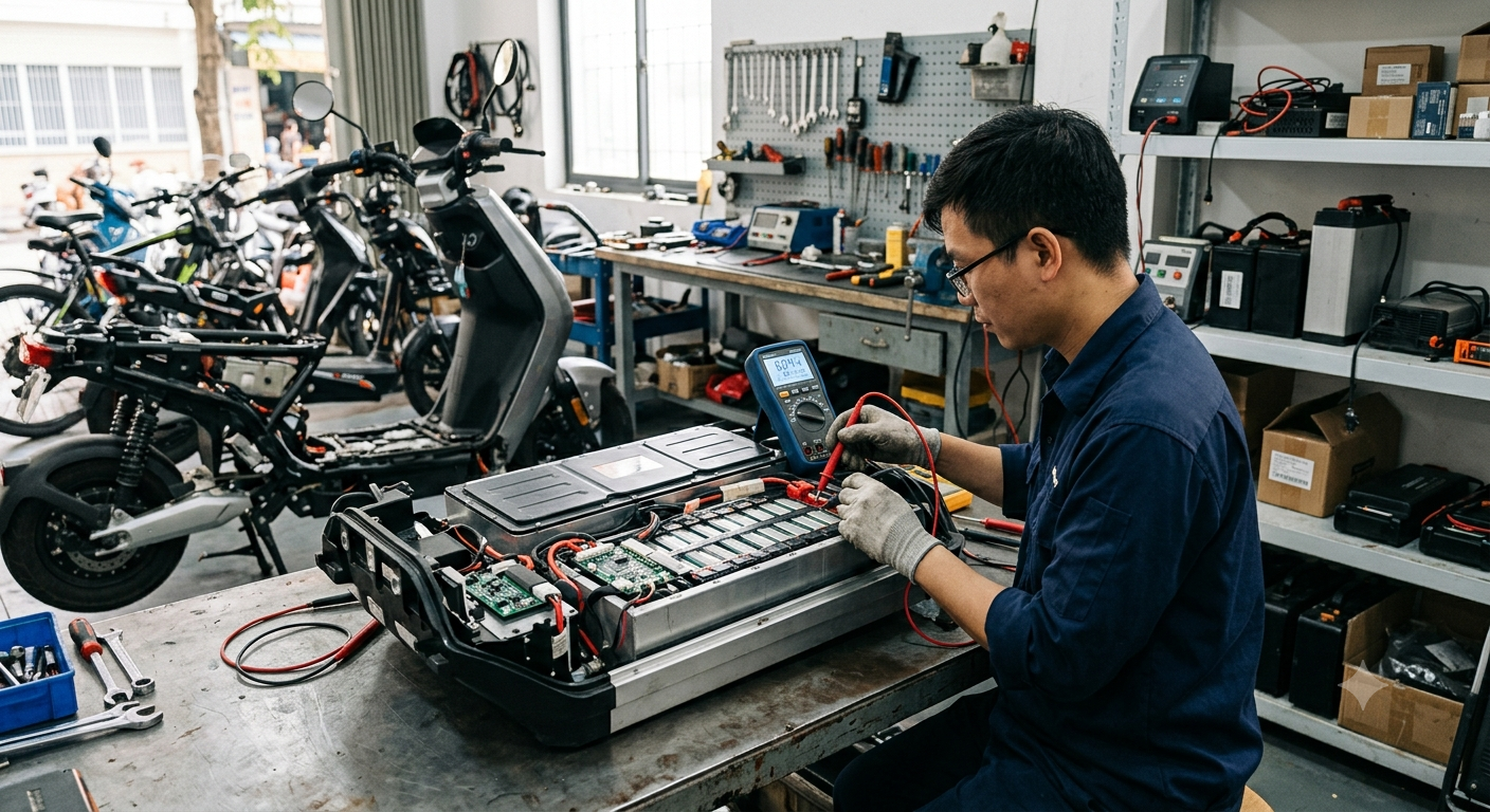 2. Kiểm Tra Hệ Thống Pin Xe Điện
