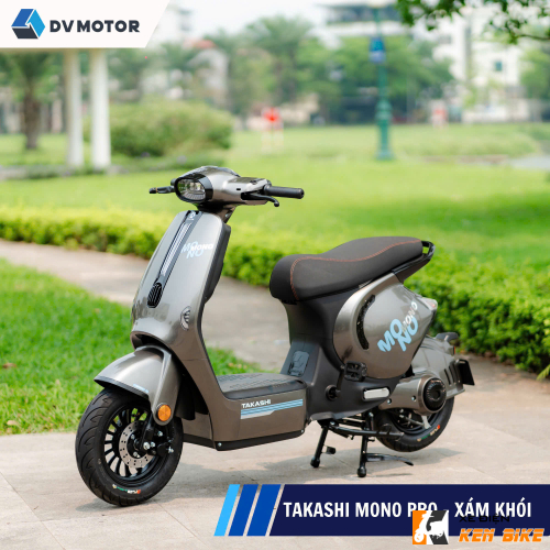 Xe điện Takashi Mono Pro màu xám khói