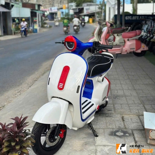 Xe điện Dylexe X1 Trắng phối xanh - đỏ