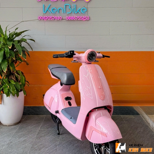 Xe Điện Vespa Dior màu hồng Baby