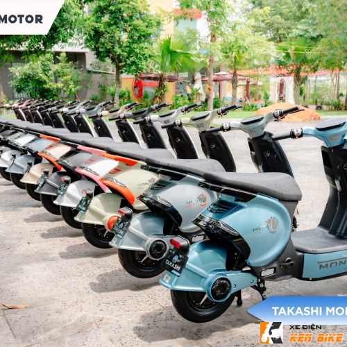 Xe điện Takashi Mono Plus - màu trắng đen