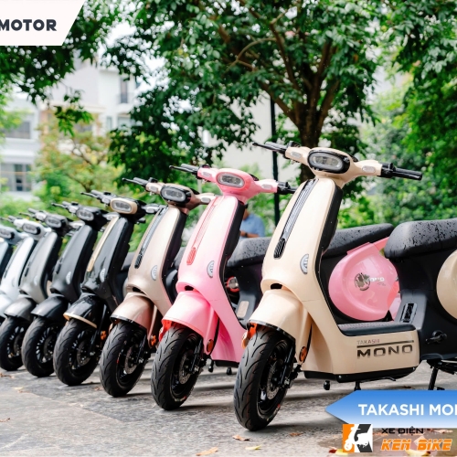 Xe điện Takashi Mono Plus - màu nâu titan