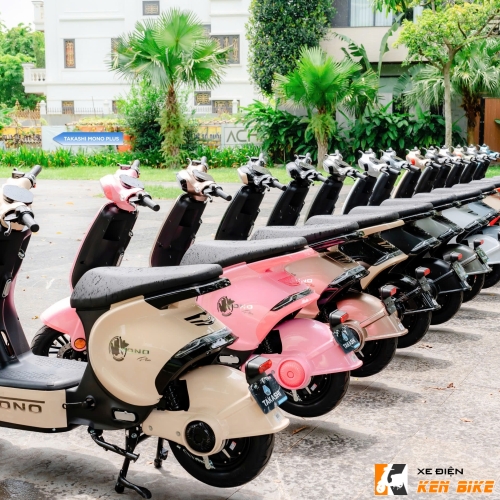 Xe điện Takashi Mono Plus - màu đen hồng