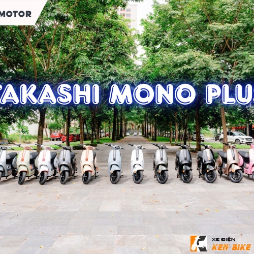 Xe điện Takashi Mono Plus - màu trắng đen